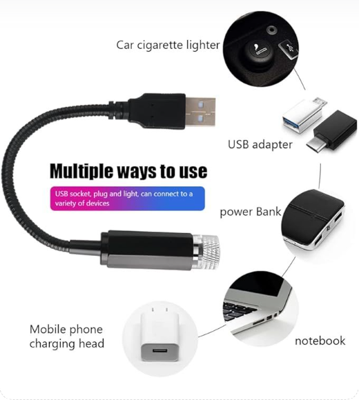 Usb Roof Star Projector Lights With 3 Modes