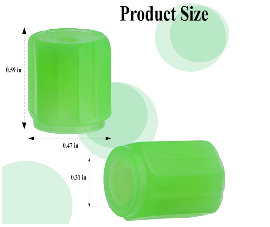Car Luminous Tire Valve Cap (4 pcs set (Green))