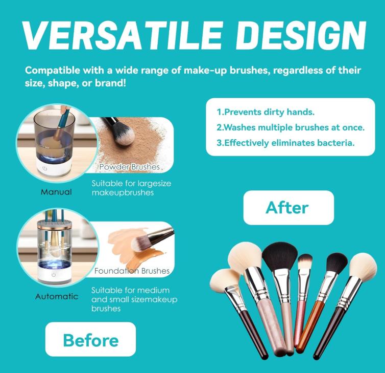 Automatic Multi Brush Cleaner – Aazeen's Store