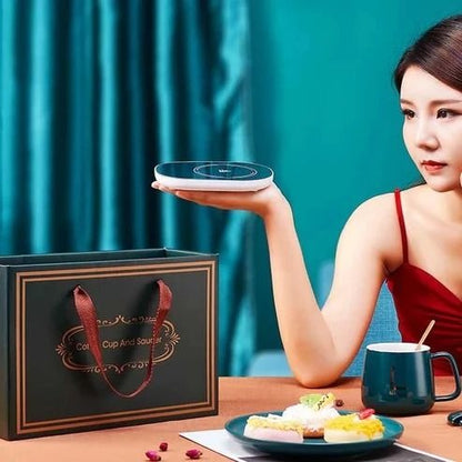 Premium Coffee Warmer Cup Gift Set