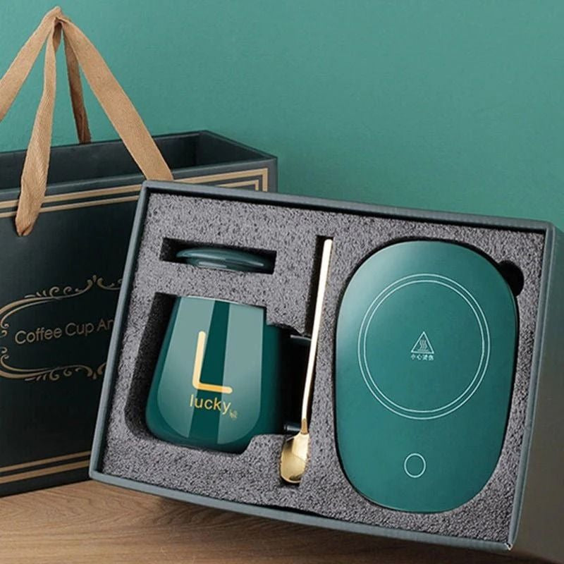 Premium Coffee Warmer Cup Gift Set